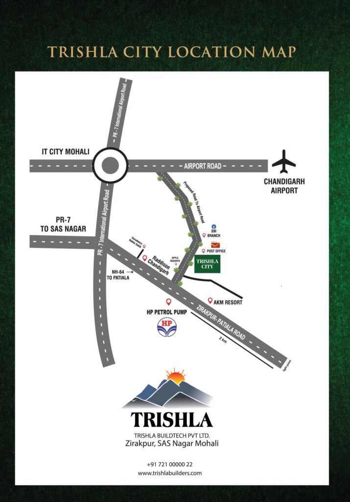 Trishla City Location Map